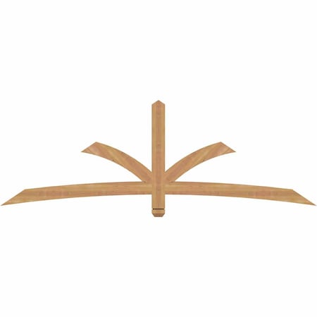 Ekena Millwork Davenport Timber Gable Bracket, Western Red Cedar, 84"W x 28"H x 1 1/2"D x 3 1/2"F, 8/12 Pitch GBW084X28X0204DAV00SWR